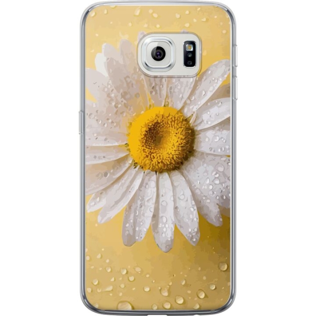 Mobiele hoes voor Samsung Galaxy S6 edge met Porseleinbloem ontwerp