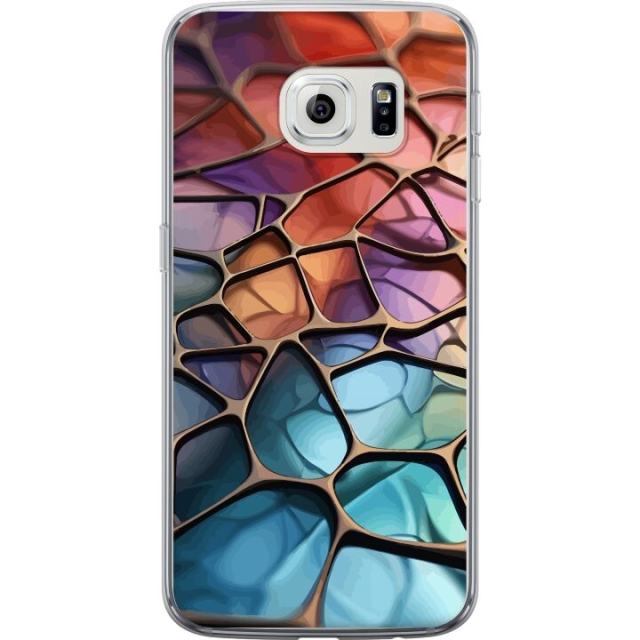 Mobiele hoes voor Samsung Galaxy S6 edge met Metallic patroon ontwerp