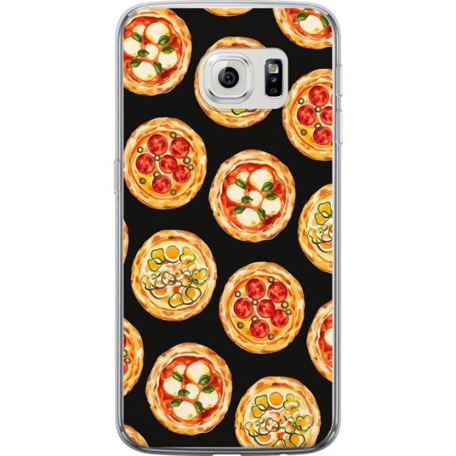 Mobiele hoes voor Samsung Galaxy S6 edge met Pizza ontwerp
