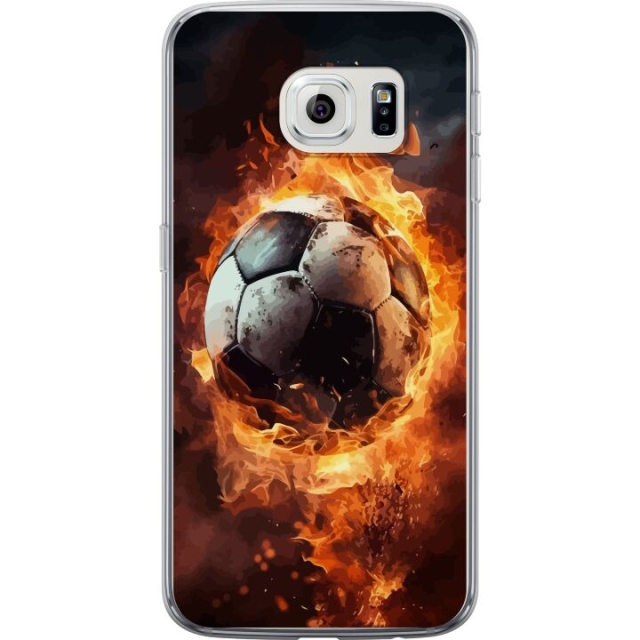 Mobiele hoes voor Samsung Galaxy S6 edge met Voetbal ontwerp