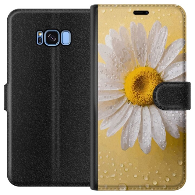 Portemonnee-hoesje voor Samsung Galaxy S8 met Porseleinbloem ontwerp