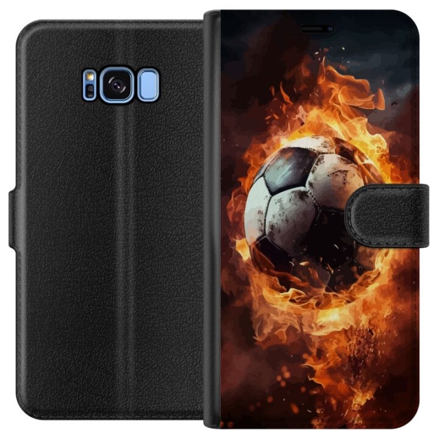 Portemonnee-hoesje voor Samsung Galaxy S8 met Voetbal ontwerp
