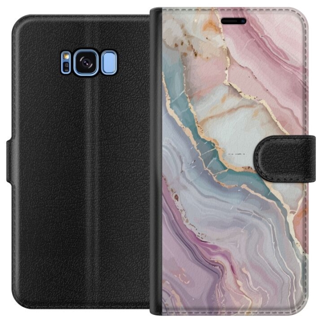 Portemonnee-hoesje voor Samsung Galaxy S8 met Marmer ontwerp