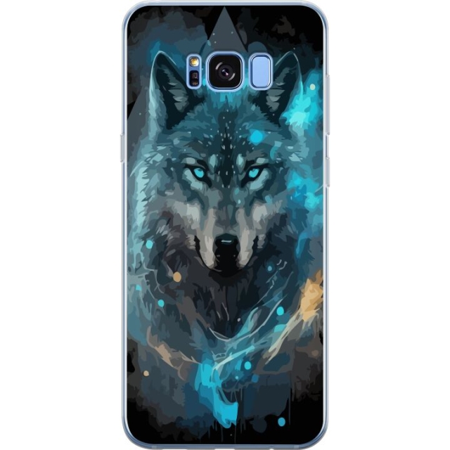 Mobiele hoes voor Samsung Galaxy S8 met Wolf ontwerp