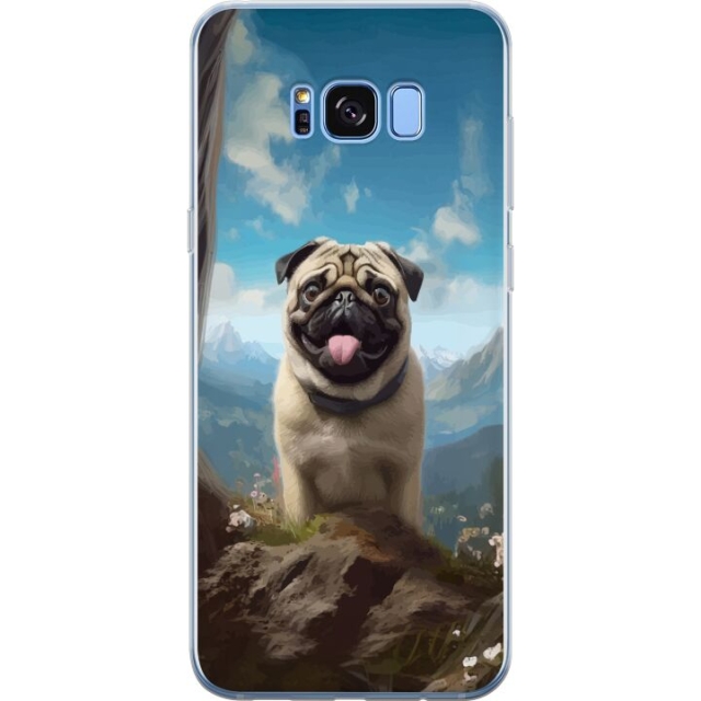 Mobiele hoes voor Samsung Galaxy S8 met Blije Hond ontwerp