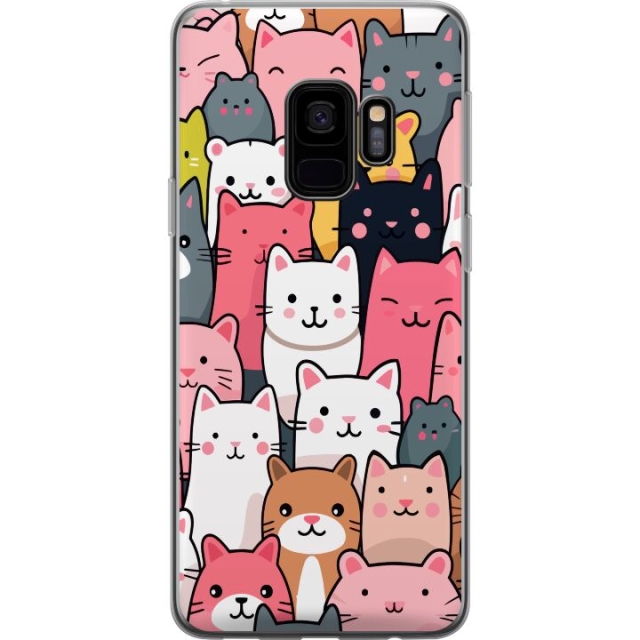 Mobiele hoes voor Samsung Galaxy S9 met Kattenpatroon ontwerp