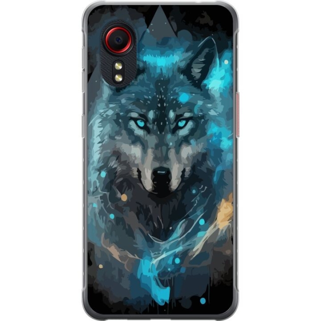 Mobiele hoes voor Samsung Galaxy Xcover 5 met Wolf ontwerp