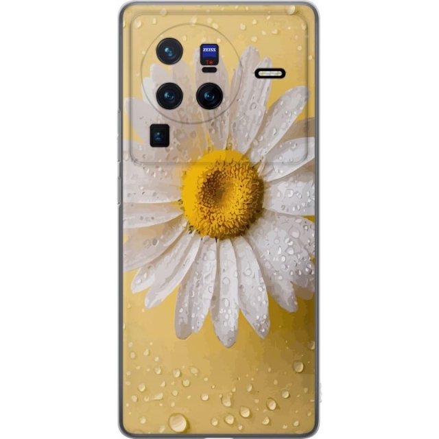 Mobiele hoes voor vivo X80 Pro met Porseleinbloem ontwerp