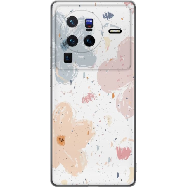 Mobiele hoes voor vivo X80 Pro met Bloemen ontwerp