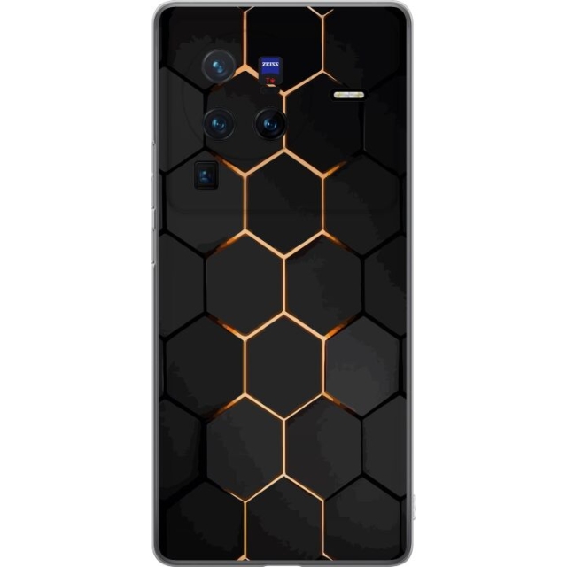 Mobiele hoes voor vivo X80 Pro met Luxe Patroon ontwerp