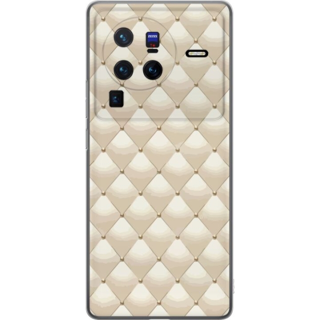 Mobiele hoes voor vivo X80 Pro met Goudglans ontwerp
