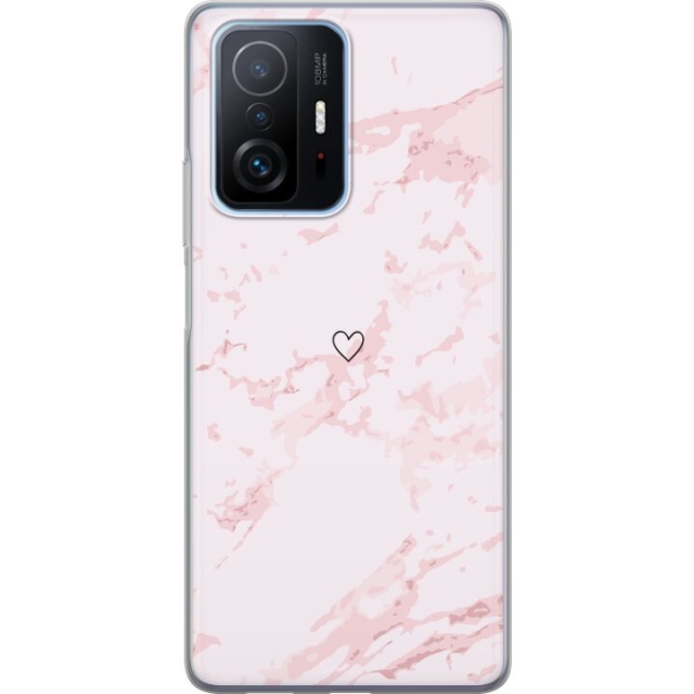 Mobiele hoes voor Xiaomi 11T Pro met Roze Hart ontwerp