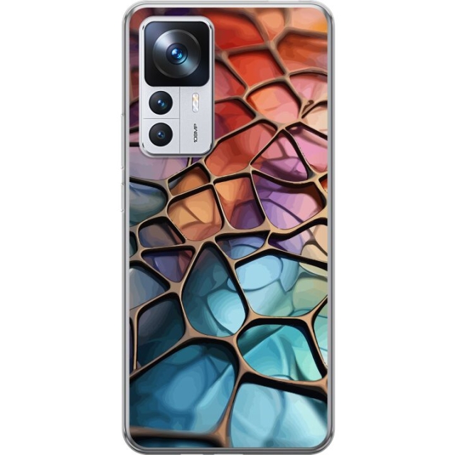 Mobiele hoes voor Xiaomi 12T met Metallic patroon ontwerp