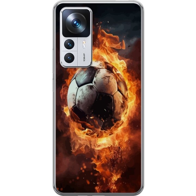 Mobiele hoes voor Xiaomi 12T met Voetbal ontwerp