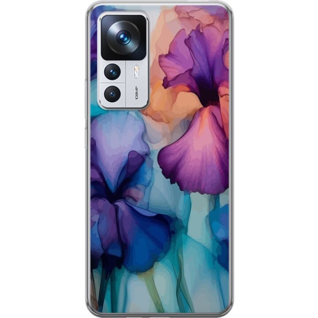 Mobiele hoes voor Xiaomi 12T Pro met Magische bloemen ontwerp