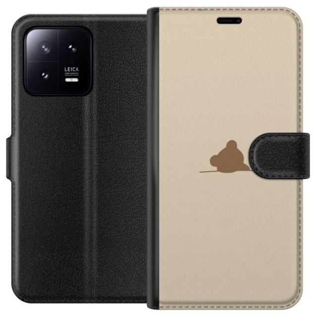 Portemonnee-hoesje voor Xiaomi 13 met Nalle ontwerp