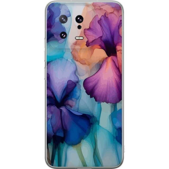 Mobiele hoes voor Xiaomi 13 met Magische bloemen ontwerp
