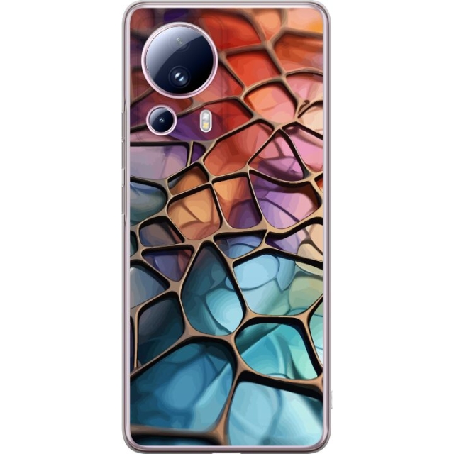 Mobiele hoes voor Xiaomi 13 Lite met Metallic patroon ontwerp