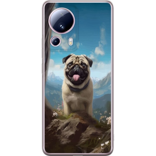 Mobiele hoes voor Xiaomi 13 Lite met Blije Hond ontwerp