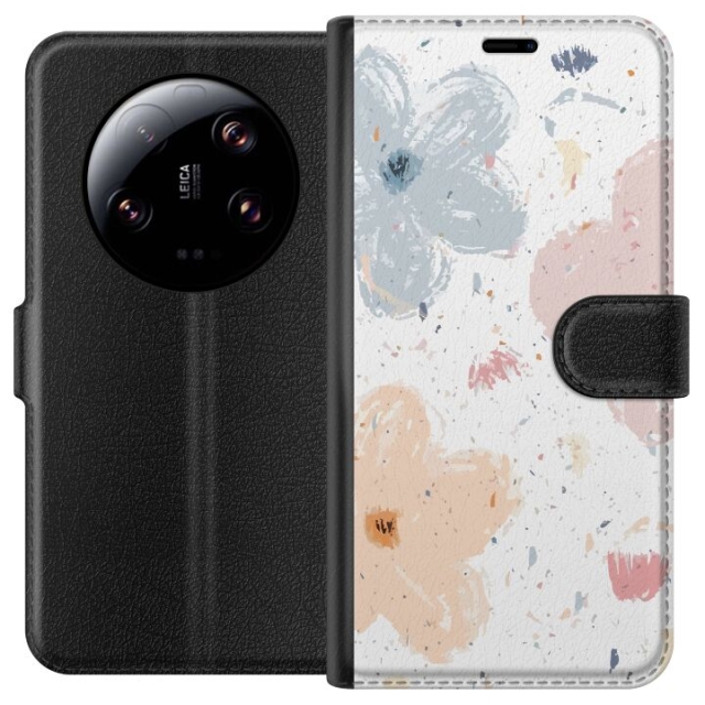 Portemonnee-hoesje voor Xiaomi 13 Ultra met Bloemen ontwerp