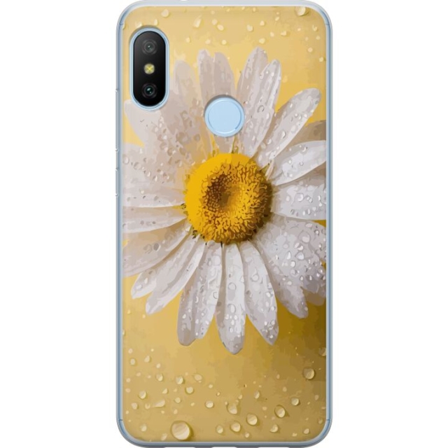 Mobiele hoes voor Xiaomi Mi A2 Lite met Porseleinbloem ontwerp