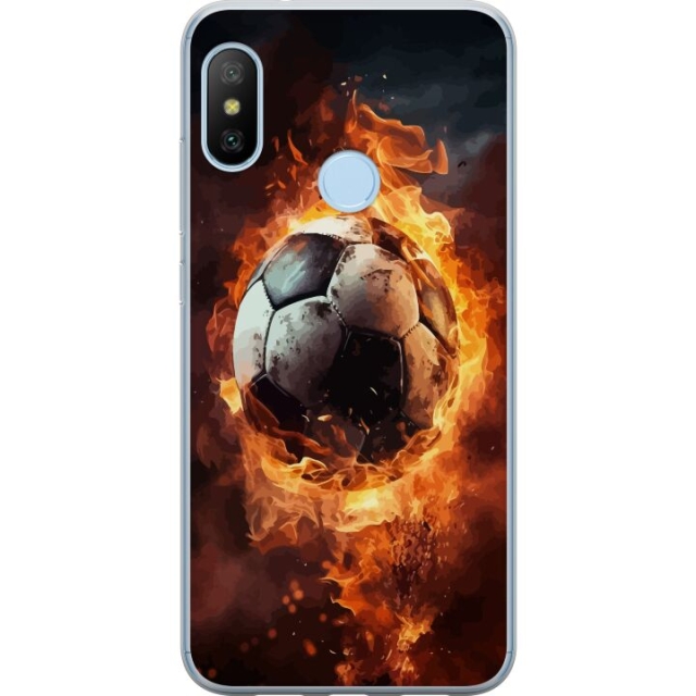 Mobiele hoes voor Xiaomi Mi A2 Lite met Voetbal ontwerp
