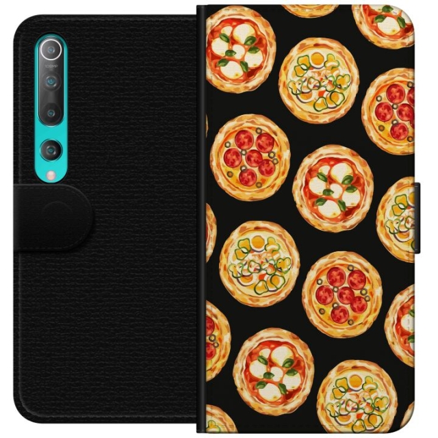 Portemonnee-hoesje voor Xiaomi Mi 10 5G met Pizza ontwerp