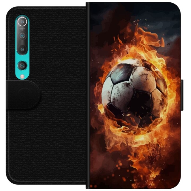 Portemonnee-hoesje voor Xiaomi Mi 10 5G met Voetbal ontwerp