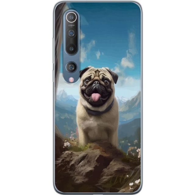 Mobiele hoes voor Xiaomi Mi 10 5G met Blije Hond ontwerp