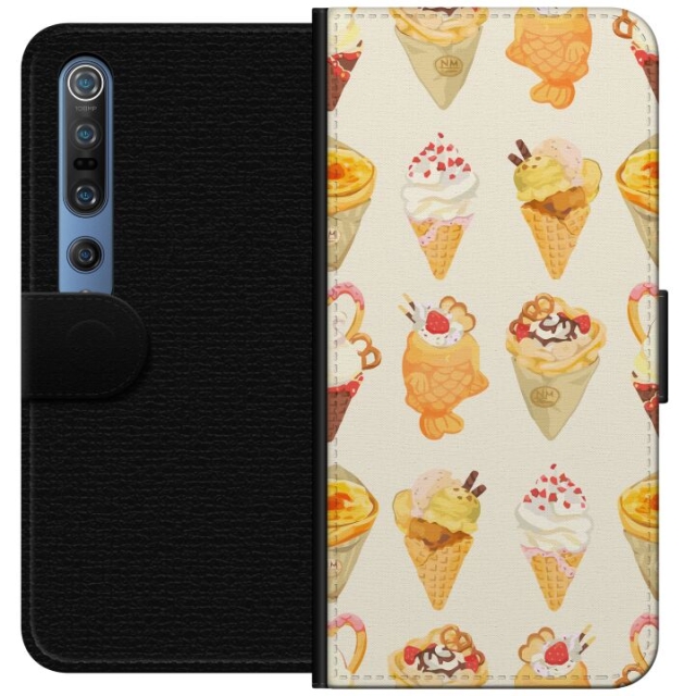 Portemonnee-hoesje voor Xiaomi Mi 10 Pro 5G met Glasachtig ontwerp