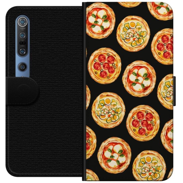Portemonnee-hoesje voor Xiaomi Mi 10 Pro 5G met Pizza ontwerp