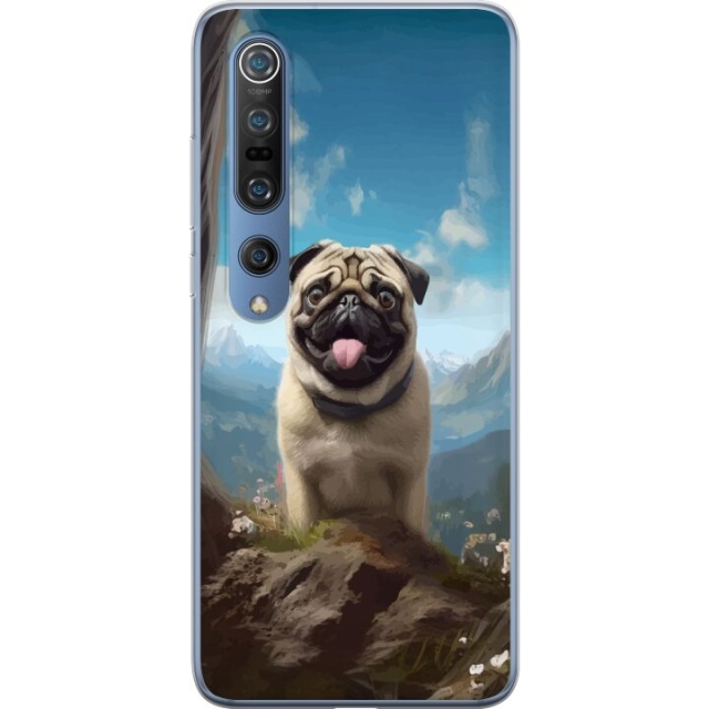 Mobiele hoes voor Xiaomi Mi 10 Pro 5G met Blije Hond ontwerp