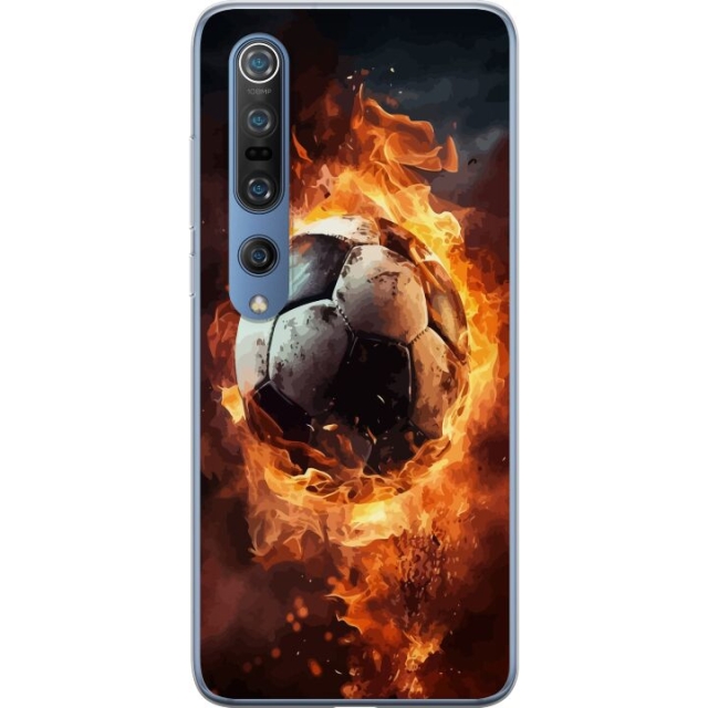 Mobiele hoes voor Xiaomi Mi 10 Pro 5G met Voetbal ontwerp