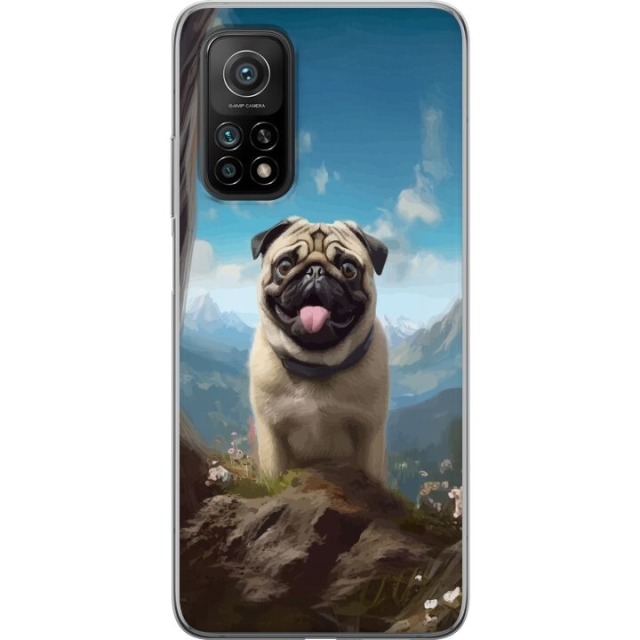 Mobiele hoes voor Xiaomi Mi 10T Pro 5G met Blije Hond ontwerp