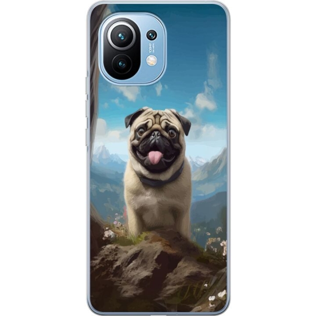 Mobiele hoes voor Xiaomi Mi 11 met Blije Hond ontwerp