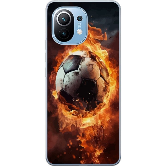 Mobiele hoes voor Xiaomi Mi 11 met Voetbal ontwerp