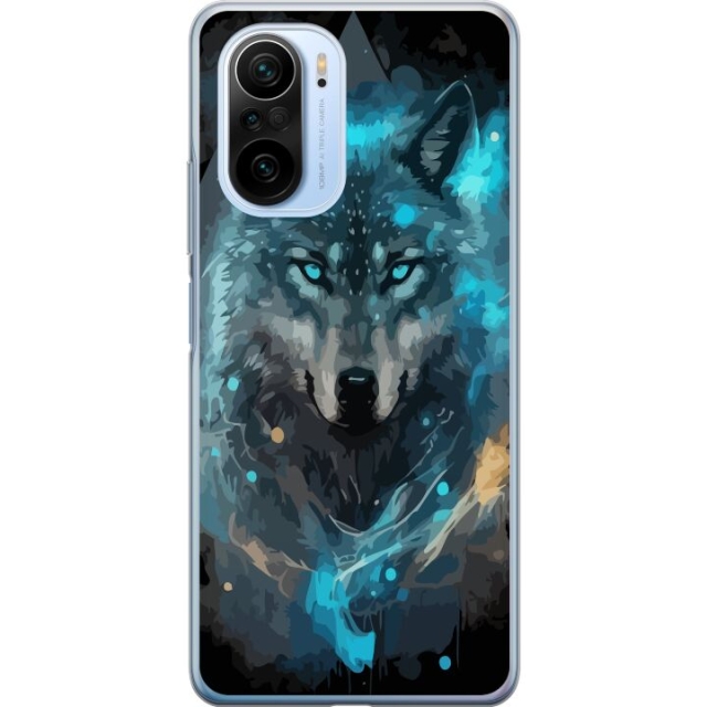 Mobiele hoes voor Xiaomi Mi 11i met Wolf ontwerp