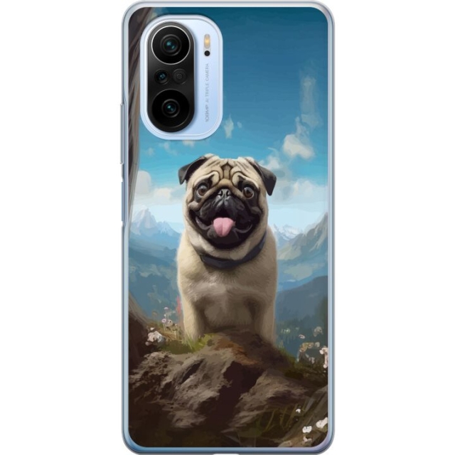 Mobiele hoes voor Xiaomi Mi 11i met Blije Hond ontwerp