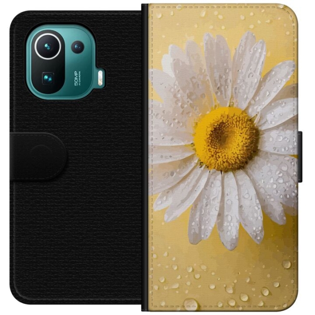 Portemonnee-hoesje voor Xiaomi Mi 11 Pro met Porseleinbloem ontwerp