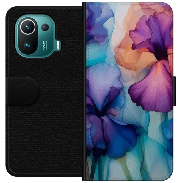 Portemonnee-hoesje voor Xiaomi Mi 11 Pro met Magische bloemen ontwerp