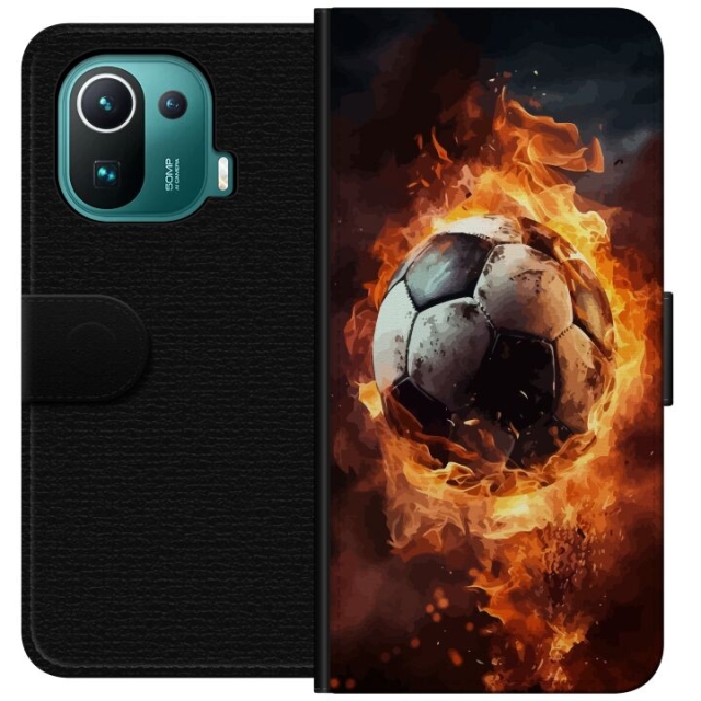 Portemonnee-hoesje voor Xiaomi Mi 11 Pro met Voetbal ontwerp