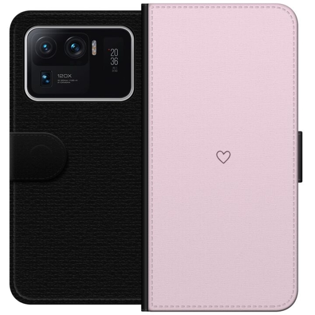 Portemonnee-hoesje voor Xiaomi Mi 11 Ultra met Hart ontwerp
