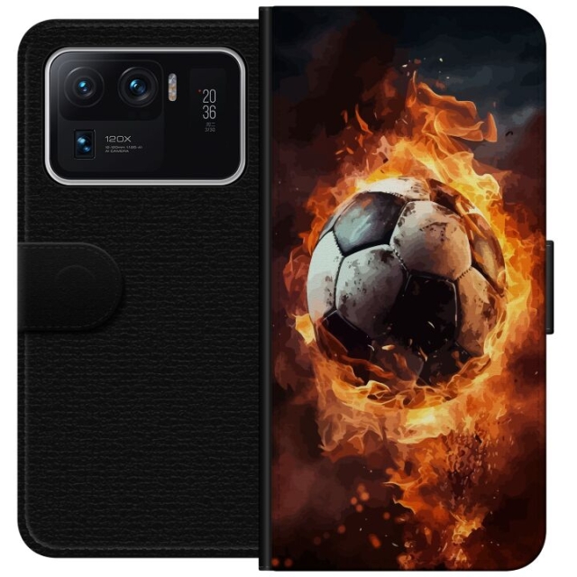 Portemonnee-hoesje voor Xiaomi Mi 11 Ultra met Voetbal ontwerp