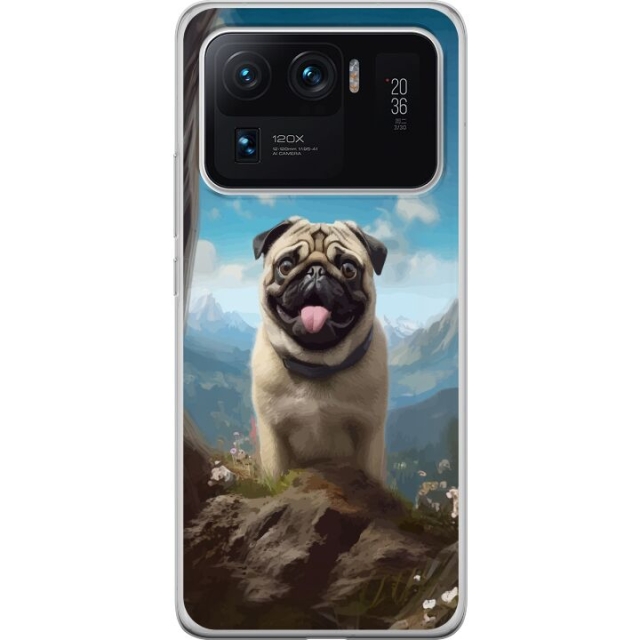 Mobiele hoes voor Xiaomi Mi 11 Ultra met Blije Hond ontwerp
