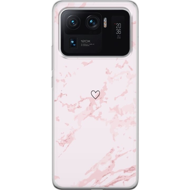 Mobiele hoes voor Xiaomi Mi 11 Ultra met Roze Hart ontwerp