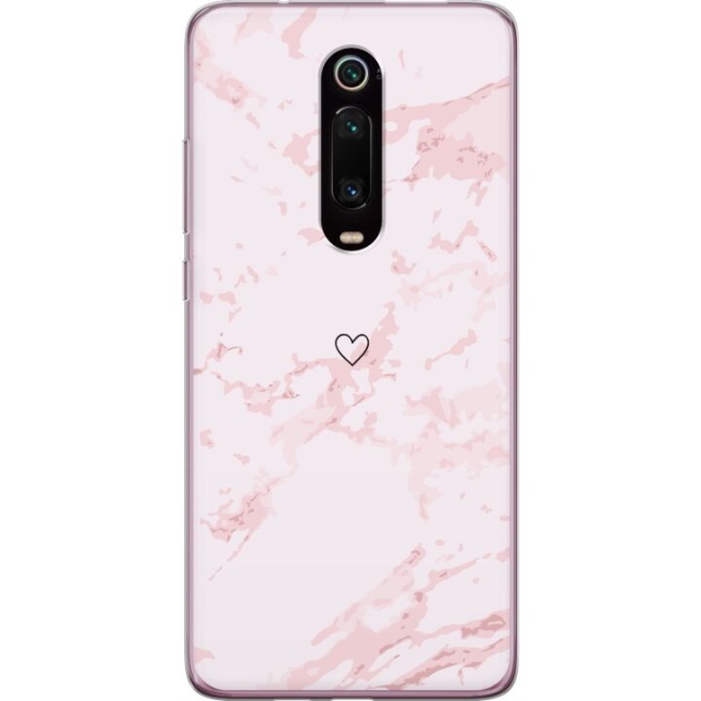 Mobiele hoes voor Xiaomi Mi 9T Pro met Roze Hart ontwerp