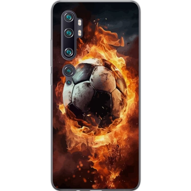Mobiele hoes voor Xiaomi Mi Note 10 Pro met Voetbal ontwerp