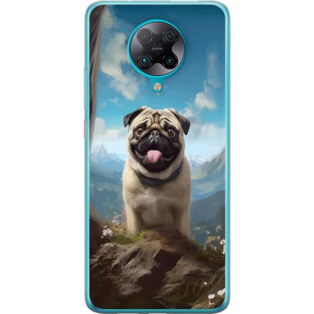 Mobiele hoes voor Xiaomi Poco F2 Pro met Blije Hond ontwerp