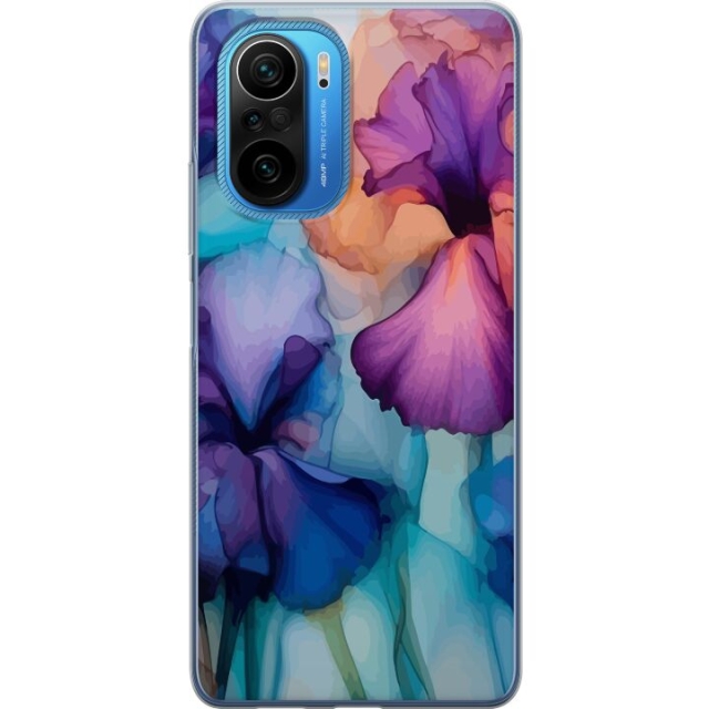 Mobiele hoes voor Xiaomi Poco F3 met Magische bloemen ontwerp