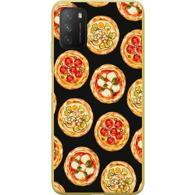 Mobiele hoes voor Xiaomi Poco M3 met Pizza ontwerp